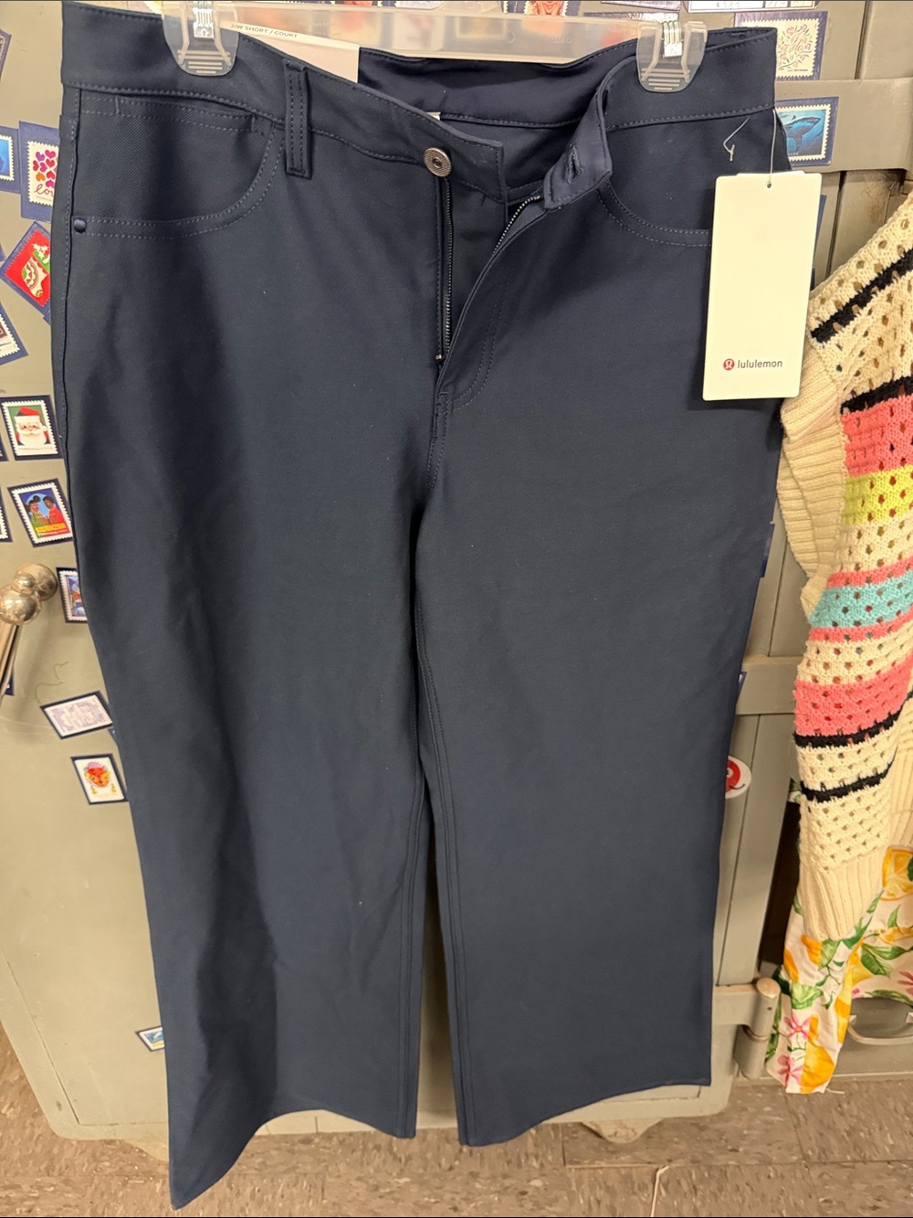 lululemon athletica Navy Wide Leg Stretch Pants